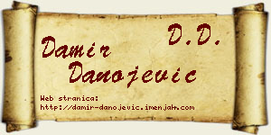 Damir Danojević vizit kartica